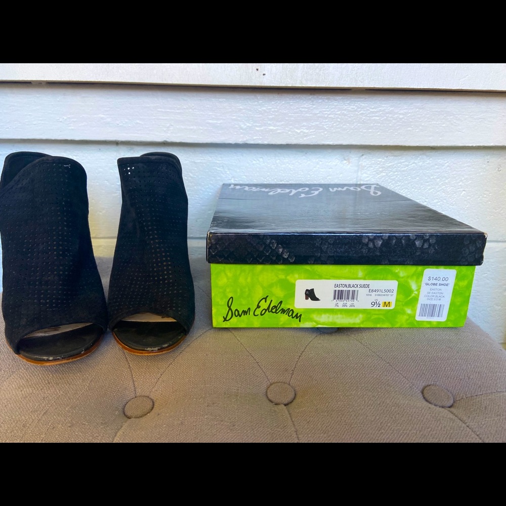 Sam Edelman slip on open toe booties